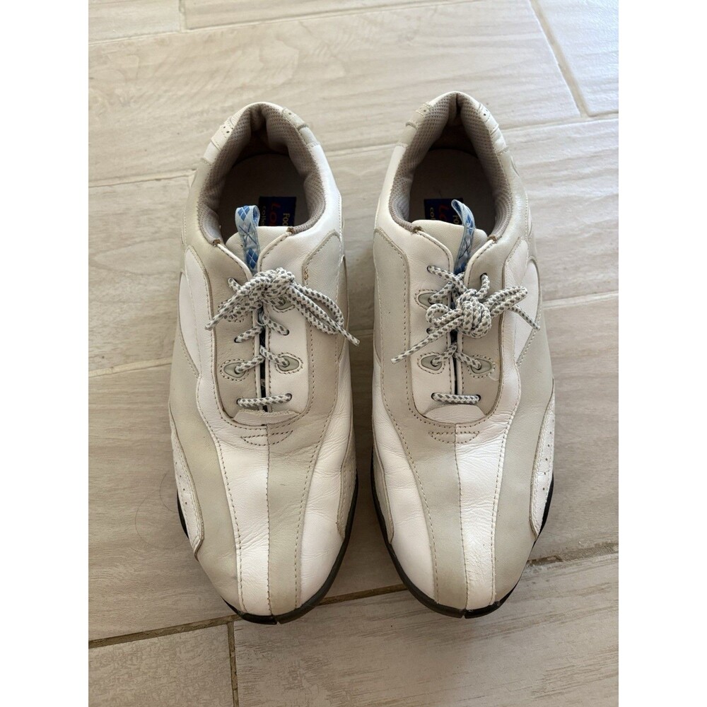 FootJoy Women's Size 9 Med LoPro Collection White 97058 Golf Shoes Soft Spikes